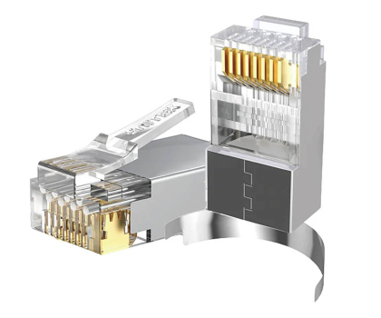 Unitek Wtyk modularny Pass-Through RJ45 Cat. 7, 50szt. OT1094ATP01